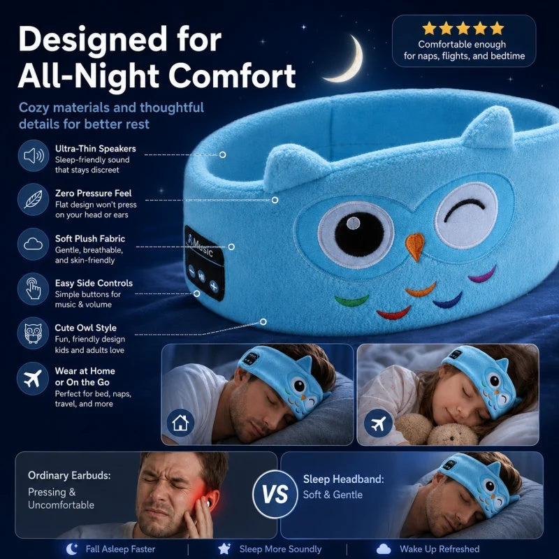 Kids Wireless Bluetooth Sleep Headband